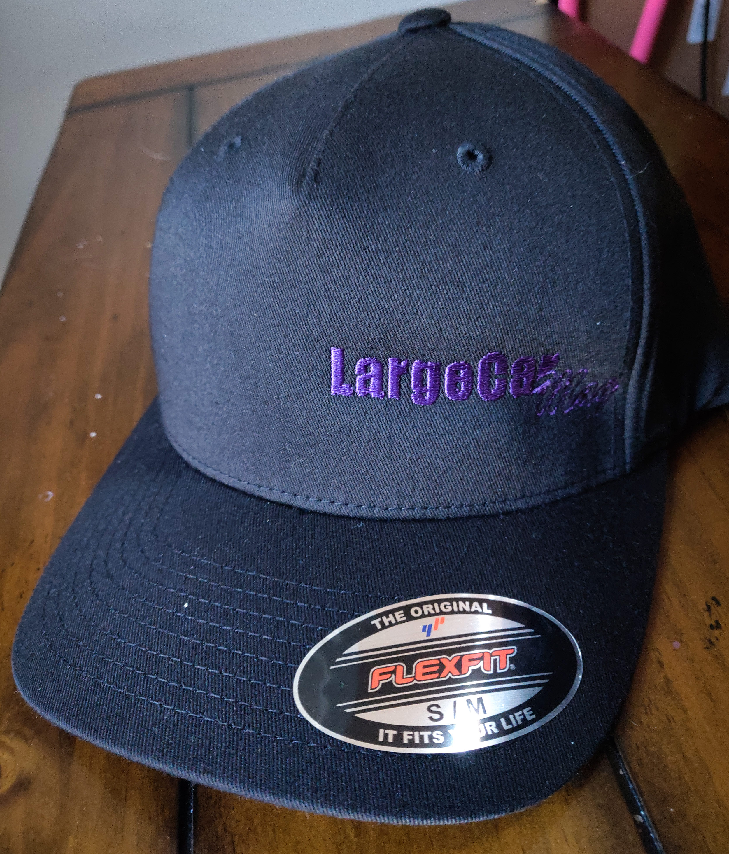 Flexfit Hat (Model 6560 – No Mesh) – Purple Logo – LargeCarMag Online Store