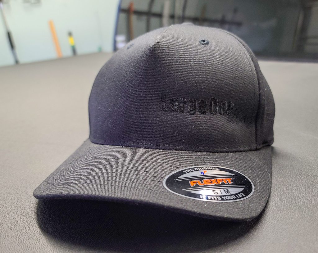 Flexfit Hat (Model 6560 No Mesh) Black Logo LargeCarMag Online Store