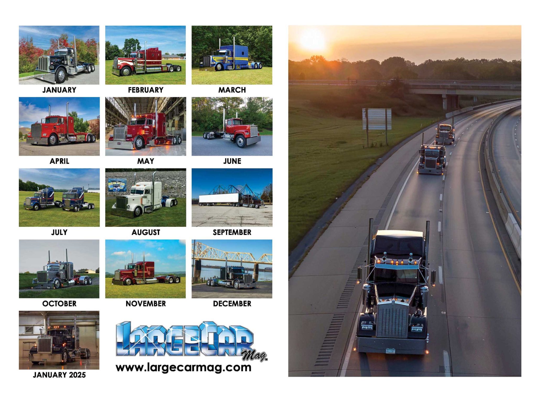 2024 LCM Calendar LargeCarMag Online Store